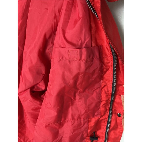 Vintage 90s Descente Oversized Ski Shell Jacket Red Missing Sz Tag Fits XL/2XL - Picture 7 of 16